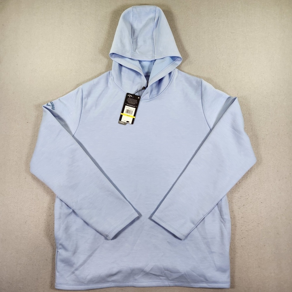Callaway Quiet Shade HTR Swing Tech Performance Golf Hoodie Mens M Blue